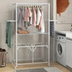 Tangkula Foldable Clothes Drying Rack