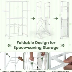 Tangkula Foldable Clothes Drying Rack