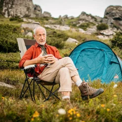 Tangkula Folding Camping Chair, Portable Lightweight Camp Chair