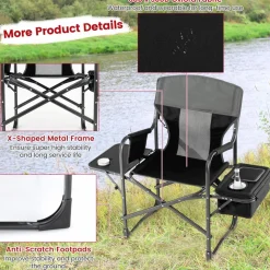 Tangkula Folding Camping Chair, Director Chair