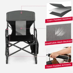 Tangkula Folding Camping Chair, Director Chair