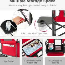 Tangkula Folding Camping Chair, Director Chair