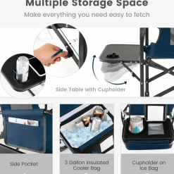 Tangkula Folding Camping Chair, Director Chair