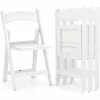 Tangkula Folding Chairs, Outdoor Foldable Patio Chairs with Padded Seats, All-Weather Resin Frame with 1100 LBS Static Load