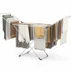 Tangkula Folding Clothes Drying Rack, Lightweight Aluminum Laundry Drying Rack w/Adjustable Wings