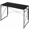 Tangkula Folding Computer Desk, Study Writing Desk with 6 Hooks