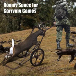 Tangkula Folding Deer Cart, 500lbs Capacity Hunting Game Cart