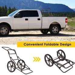 Tangkula Folding Deer Cart, 500lbs Capacity Hunting Game Cart