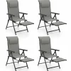 Tangkula Folding Patio Chairs Set