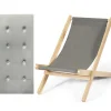 Tangkula Folding Sling Chair, Outdoor Wood Portable Beach Chair