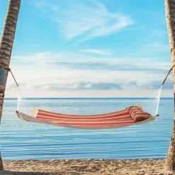 Tangkula 11FT Double Hammock, Heavy Duty Outdoor Hammock with Curved Spreader Bars