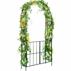 Tangkula 7.5Ft Garden Arbor with Gate