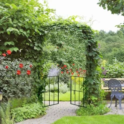 Tangkula 7.5Ft Garden Arbor with Gate