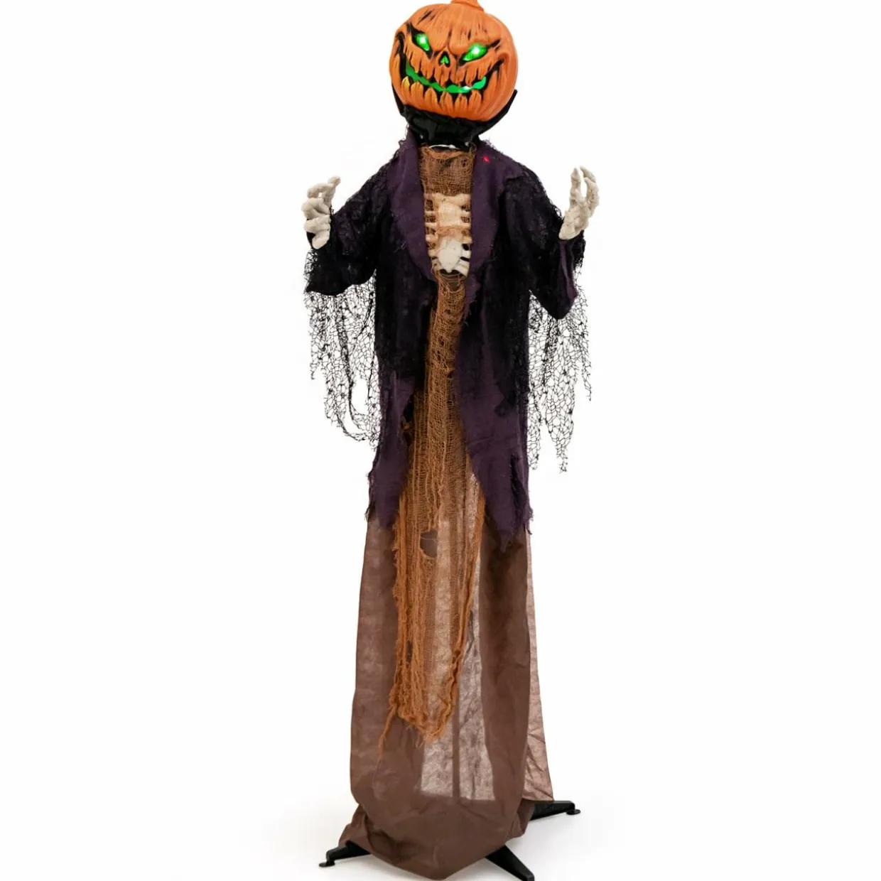 Tangkula 5.6FT Halloween Animated Standing Pumpkin Scarecrow