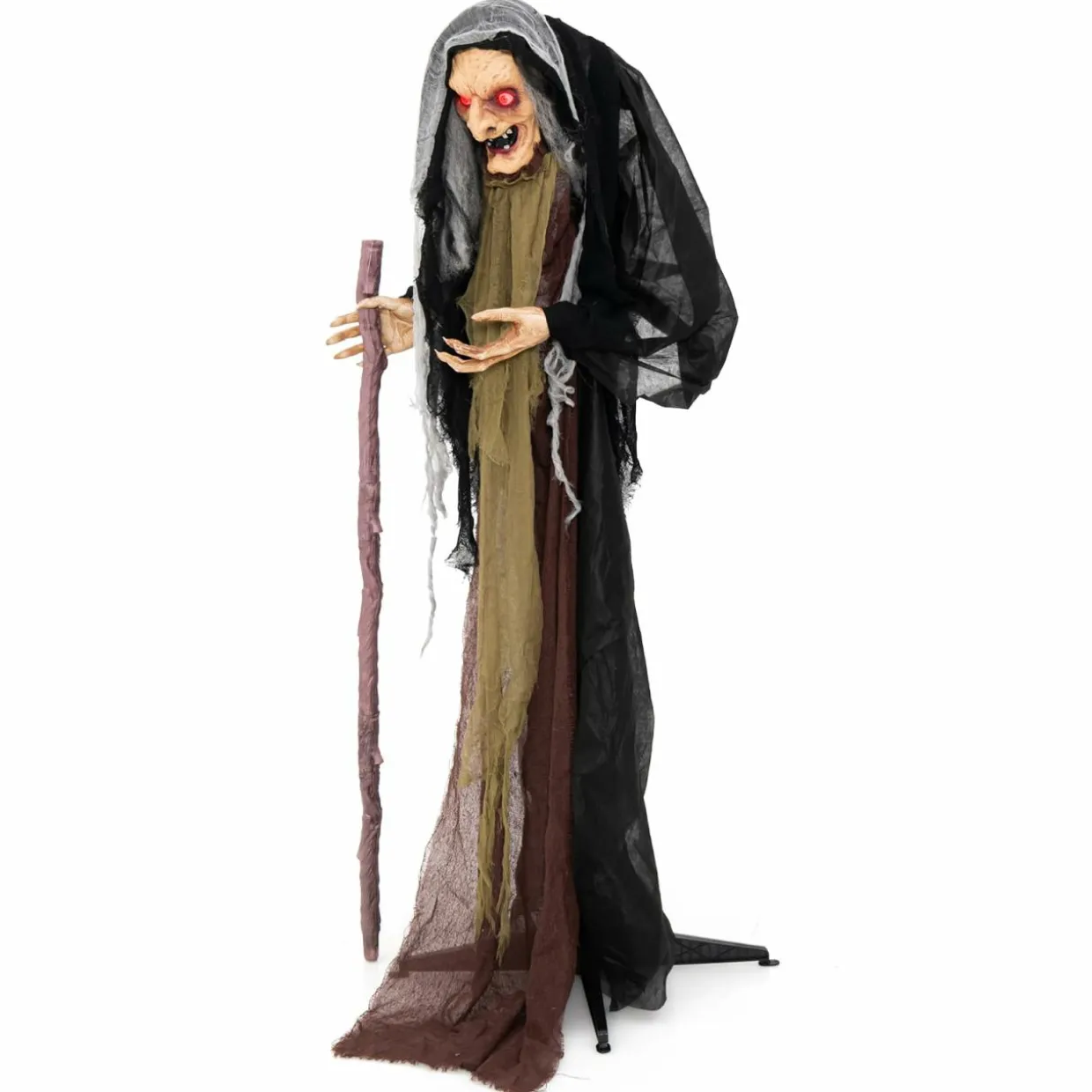 Tangkula 5FT Halloween Animated Standing Witch