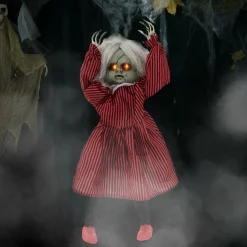 Tangkula 2.8FT Halloween Animatronic Roaming Creepy Doll