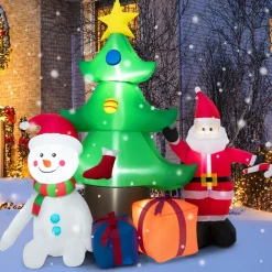Tangkula 6.5FT Inflatable Christmas Decoration