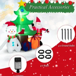 Tangkula 6.5FT Inflatable Christmas Decoration