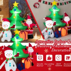 Tangkula 6.5FT Inflatable Christmas Decoration