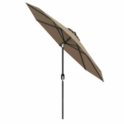 Tangkula 9FT Patio Umbrella, Outdoor Market Table Umbrella with Push Button Tilt Adjustment, Crank & 6 Sturdy Ribs for Garden