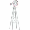 Tangkula 8FT Windmill Yard Garden Metal Ornamental