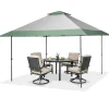 Tangkula 13FT x 13FT Pop-Up Gazebo, UV Canopy Tent with 4 Reinforced Ribs