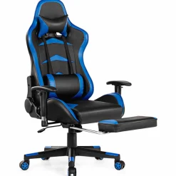 Tangkula Gaming Desk and Chair Set, E-Sport Gamer Desk & Racing Chair Set