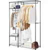 Tangkula Garment Rack Clothing Rack, Heavy Duty Free Standing Closet Organizer with Storage Shelves & Hanging Rods