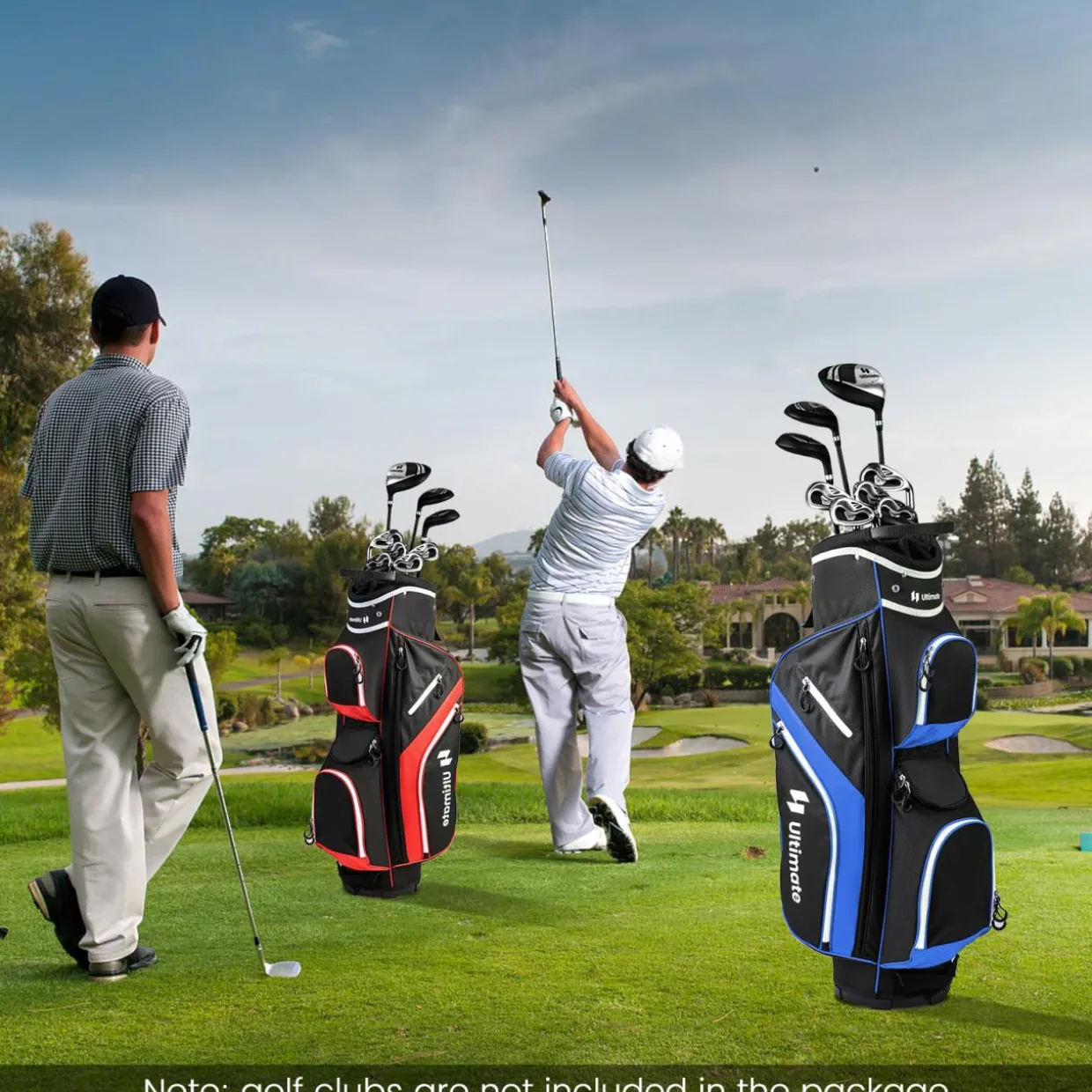 Tangkula Golf Cart Bag with 14 Way Top Dividers, Lightweight Golf Club Cart Bag with 9 Pockets