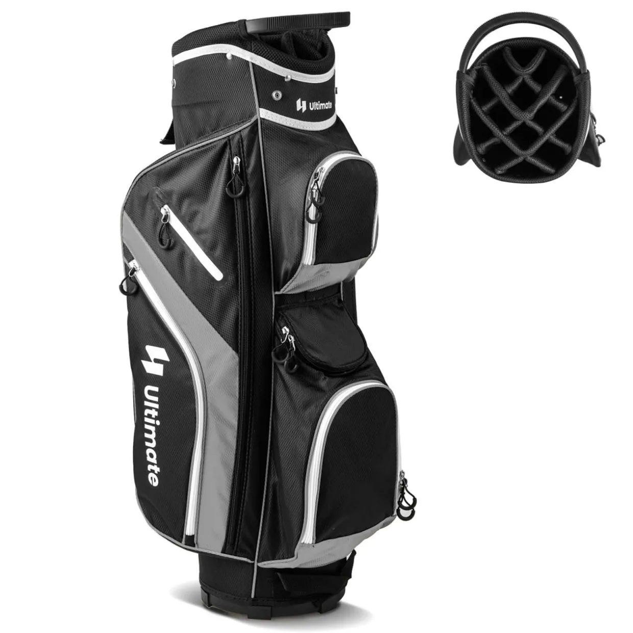 Tangkula Golf Cart Bag with 14 Way Top Dividers, Lightweight Golf Club Cart Bag with 9 Pockets