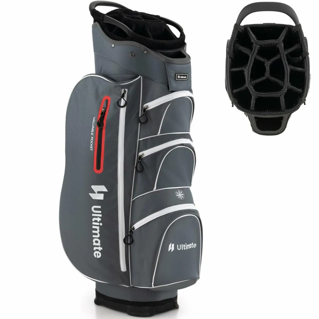 Tangkula Golf Cart Bag with 15 Way Top Dividers, Portable Golf Carry Bag for Men & Women