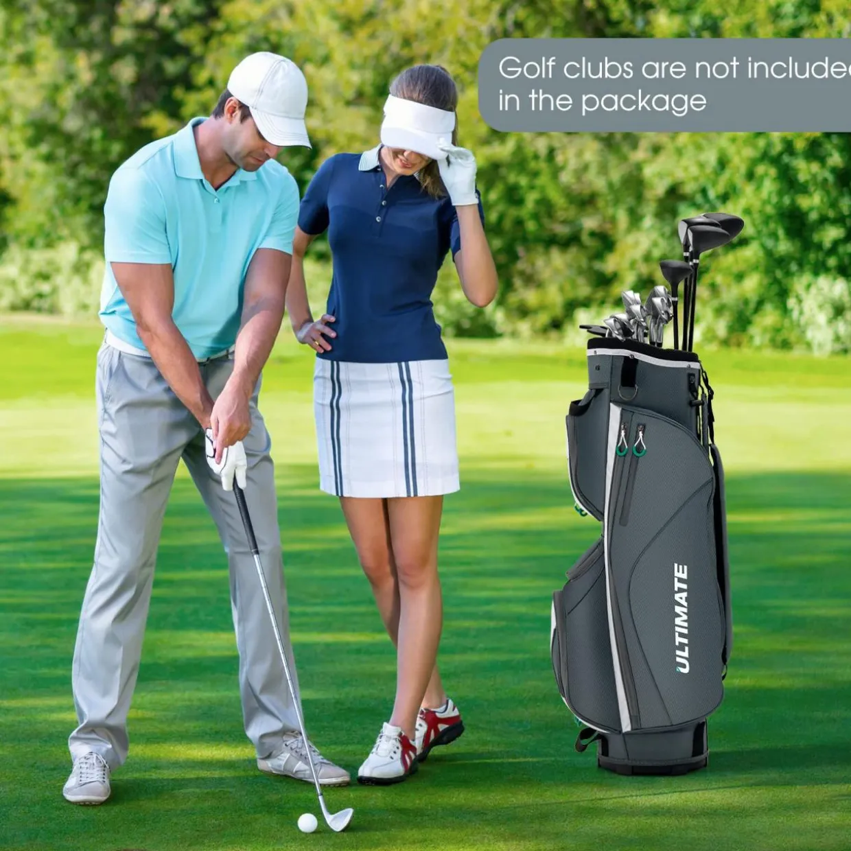 Tangkula Golf Cart Bag with 14 Dividers, Lightweight Golf Cart Bag