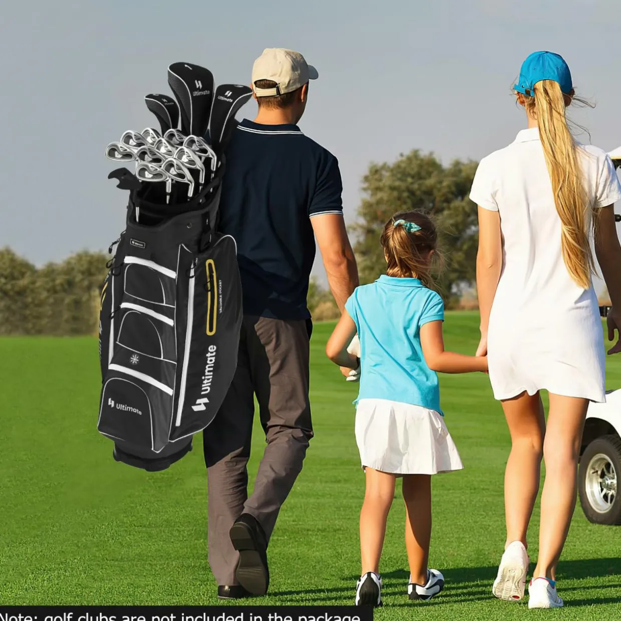 Tangkula Golf Cart Bag with 15 Way Top Dividers, Portable Golf Carry Bag for Men & Women