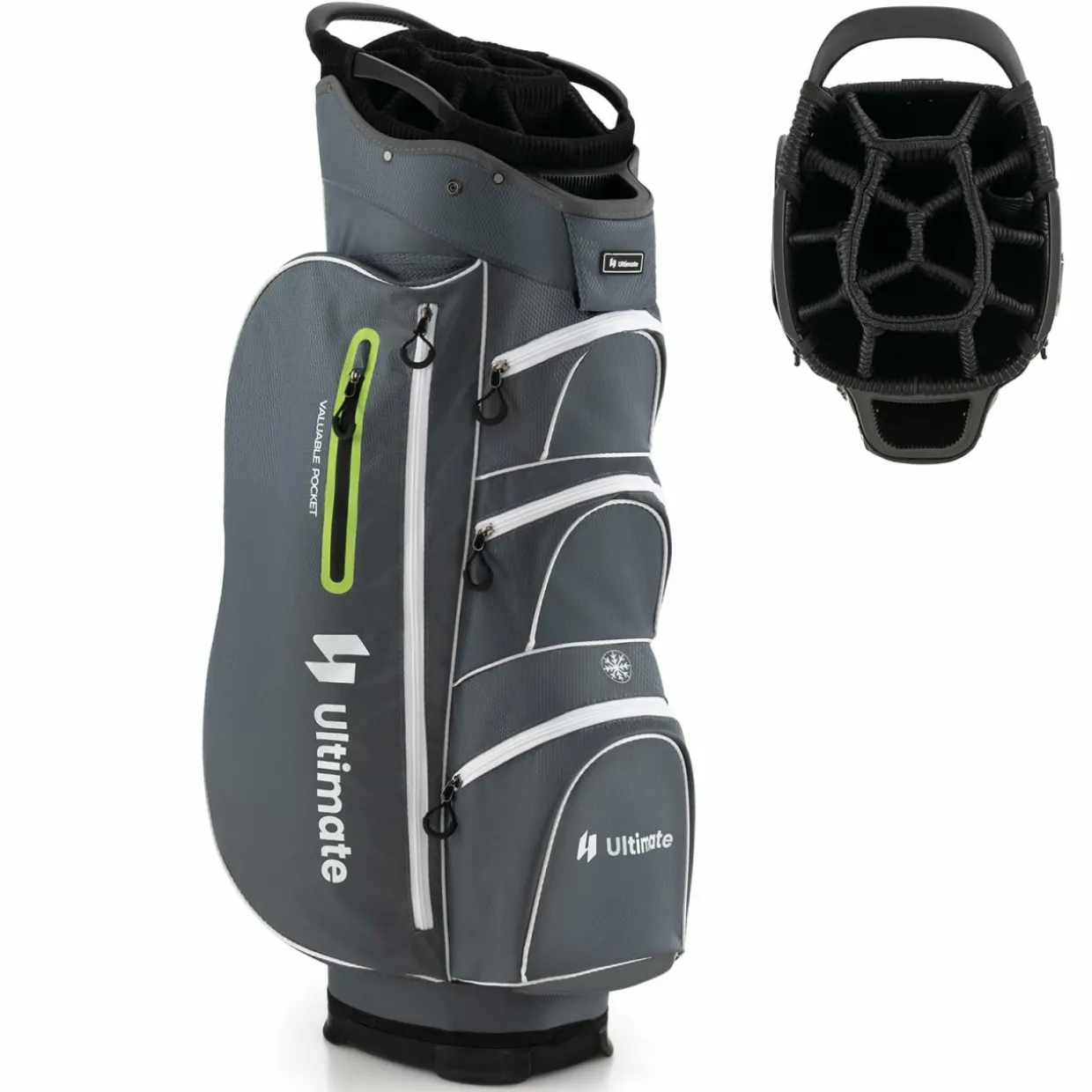 Tangkula Golf Cart Bag with 15 Way Top Dividers, Portable Golf Carry Bag for Men & Women