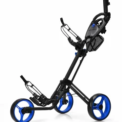 Tangkula Golf Push Pull Cart, Lightweight Aluminum Collapsible 3 Wheels Golf Push Cart