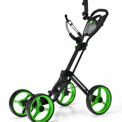 Tangkula Golf Push Pull Cart, Lightweight Aluminum Collapsible Golf Push Cart with 4 Wheels