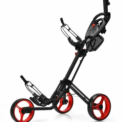 Tangkula Golf Push Pull Cart, Lightweight Aluminum Collapsible 3 Wheels Golf Push Cart