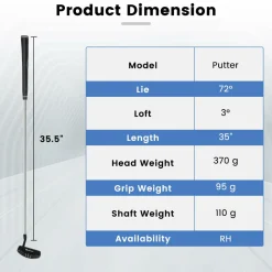 Tangkula Golf Putter with Head Cover