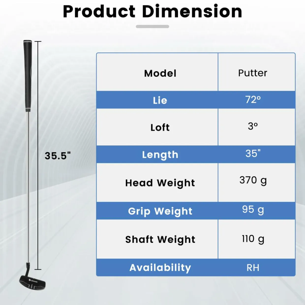Tangkula Golf Putter with Head Cover