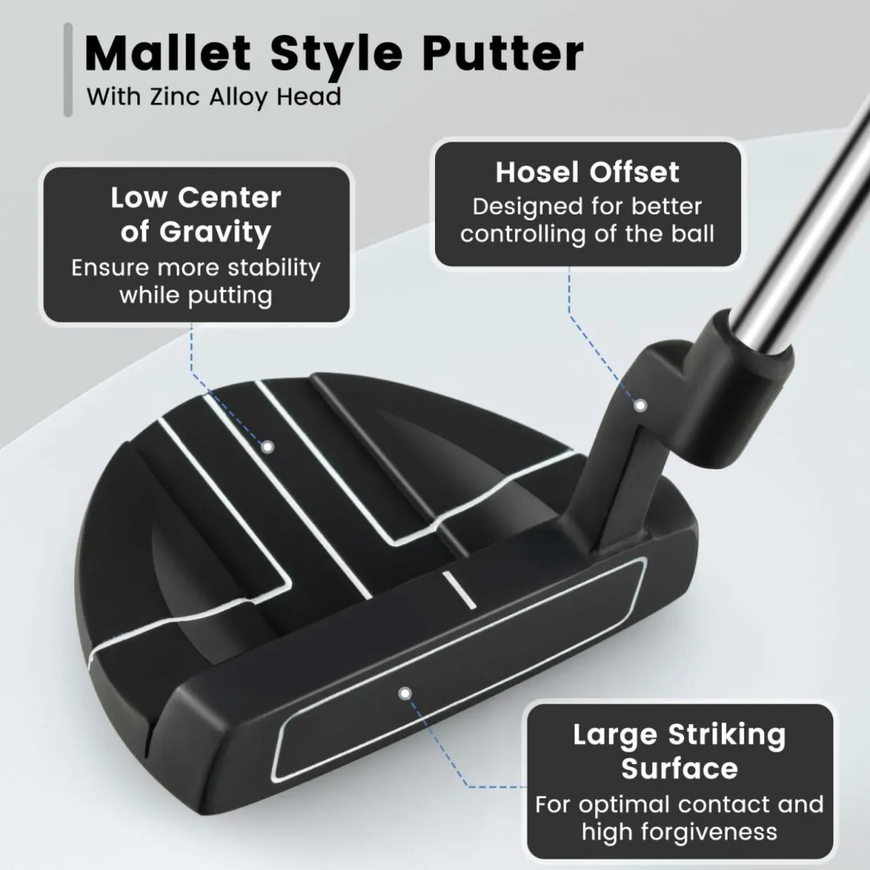 Tangkula Golf Putter with Head Cover