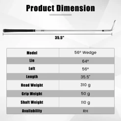 Tangkula Golf Sand Wedge Right Hand