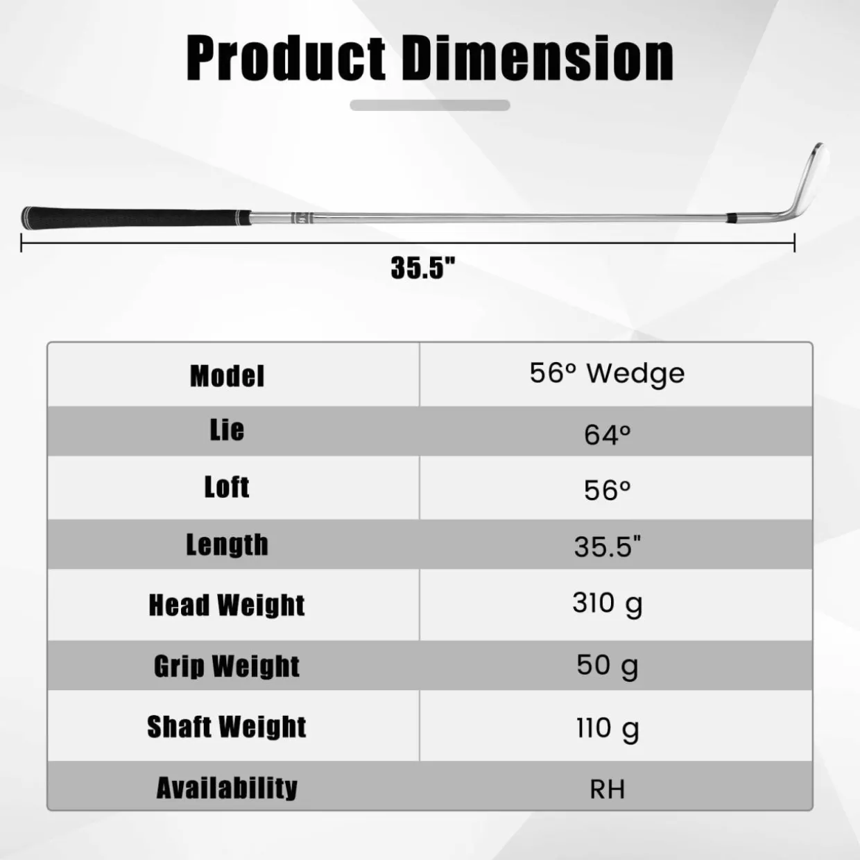 Tangkula Golf Sand Wedge Right Hand