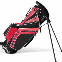 Tangkula Golf Stand Bag for Men & Women, Golf Carry Bag with 6 Way Divider Carry Organizer Pockets Storage