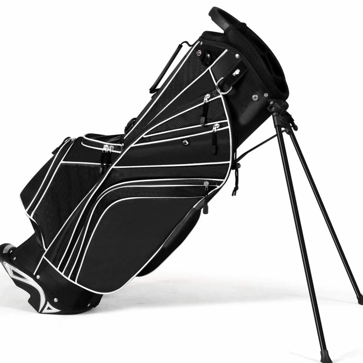 Tangkula Golf Stand Bag for Men & Women, Golf Carry Bag with 6 Way Divider Carry Organizer Pockets Storage