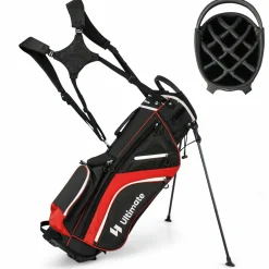 Tangkula Golf Stand Bag with 14 Way Top Dividers