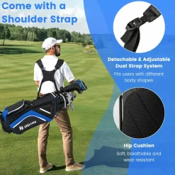 Tangkula Golf Stand Bag with 14 Way Top Dividers