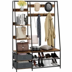 Tangkula Hall Tree with Bench and Shoe Storage