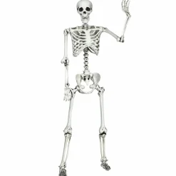 Tangkula Halloween Life Size Full Body Skeleton, 5.4Ft Festival Skeleton Prop Decoration