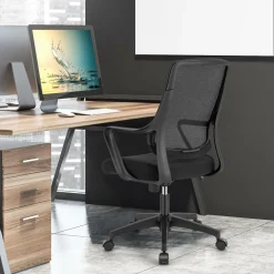 Tangkula Height Adjustable Ergonomic Office Chair, Swivel Computer Chair with Breathable Mesh Back