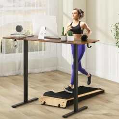 Tangkula Height Adjustable Electric Standing Desk, 63 x 24 Inch Sit Stand Desk with 3 Memory Height Settings